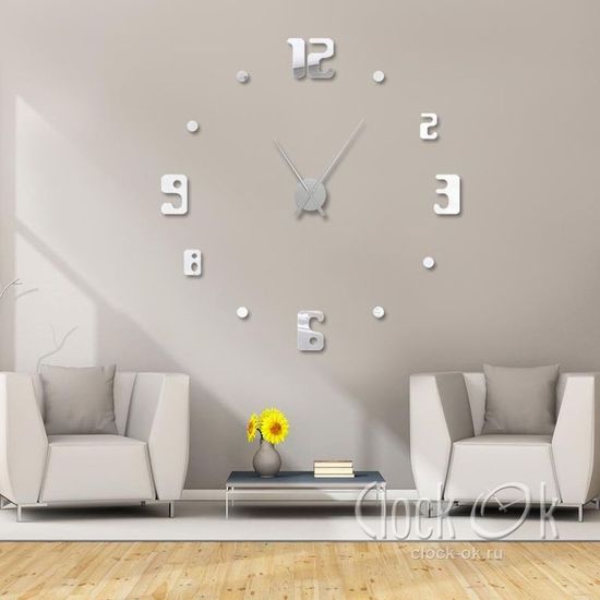 Настенные 3D часы Fashion