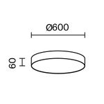 Потолочный светильник Technical C032CL-90W3K-RD-MG