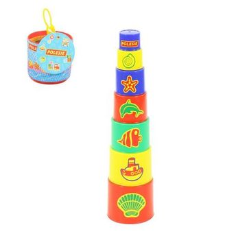 Занимательная пирамидка №3 (7 элементов) (в сеточке), Артикул: 52353