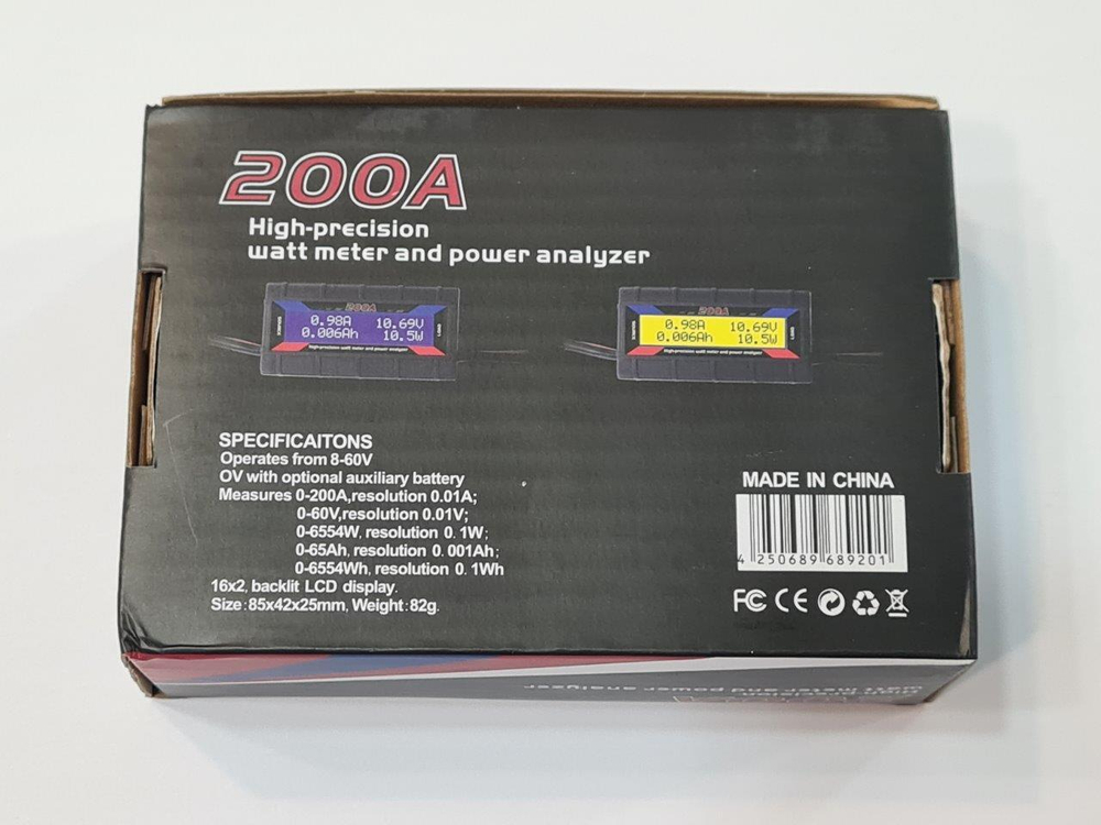 Ваттметр ET DC8-60V/200A