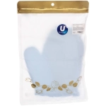 Мочалка - варежка комбинированная «Premium - PALERMO», цвет голубой, 24*15см (ZIPпакет)