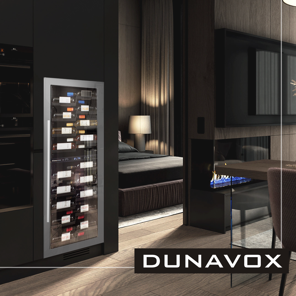 Винный шкаф большой DUNAVOX DX-104.375DSS фото