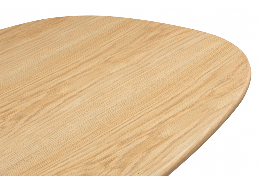 Стол деревянный Woodville Ares дуб, черный, ножки черные