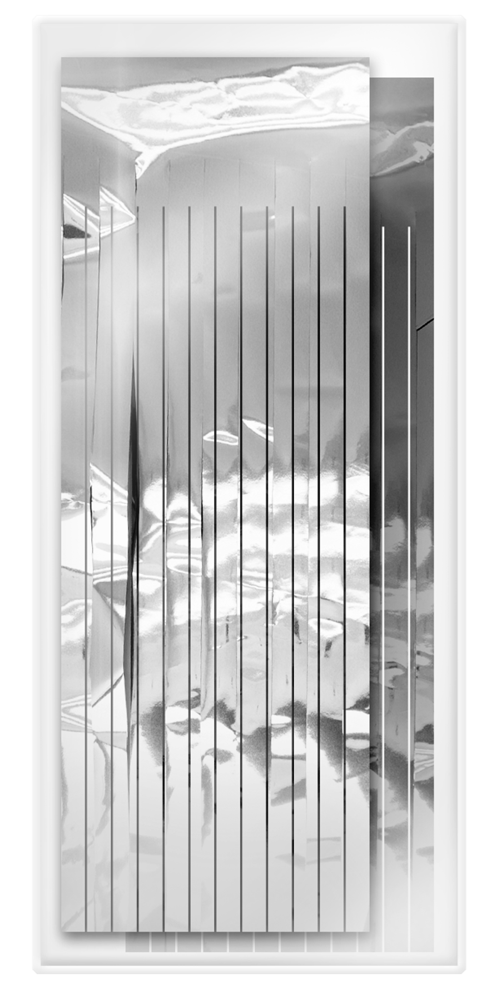 Гирлянда Тассел, Серебро, Металлик, 35*12 см, 12 листов.