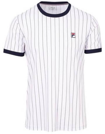 Мужская теннисная футболка Fila BB1 Stripes - white
