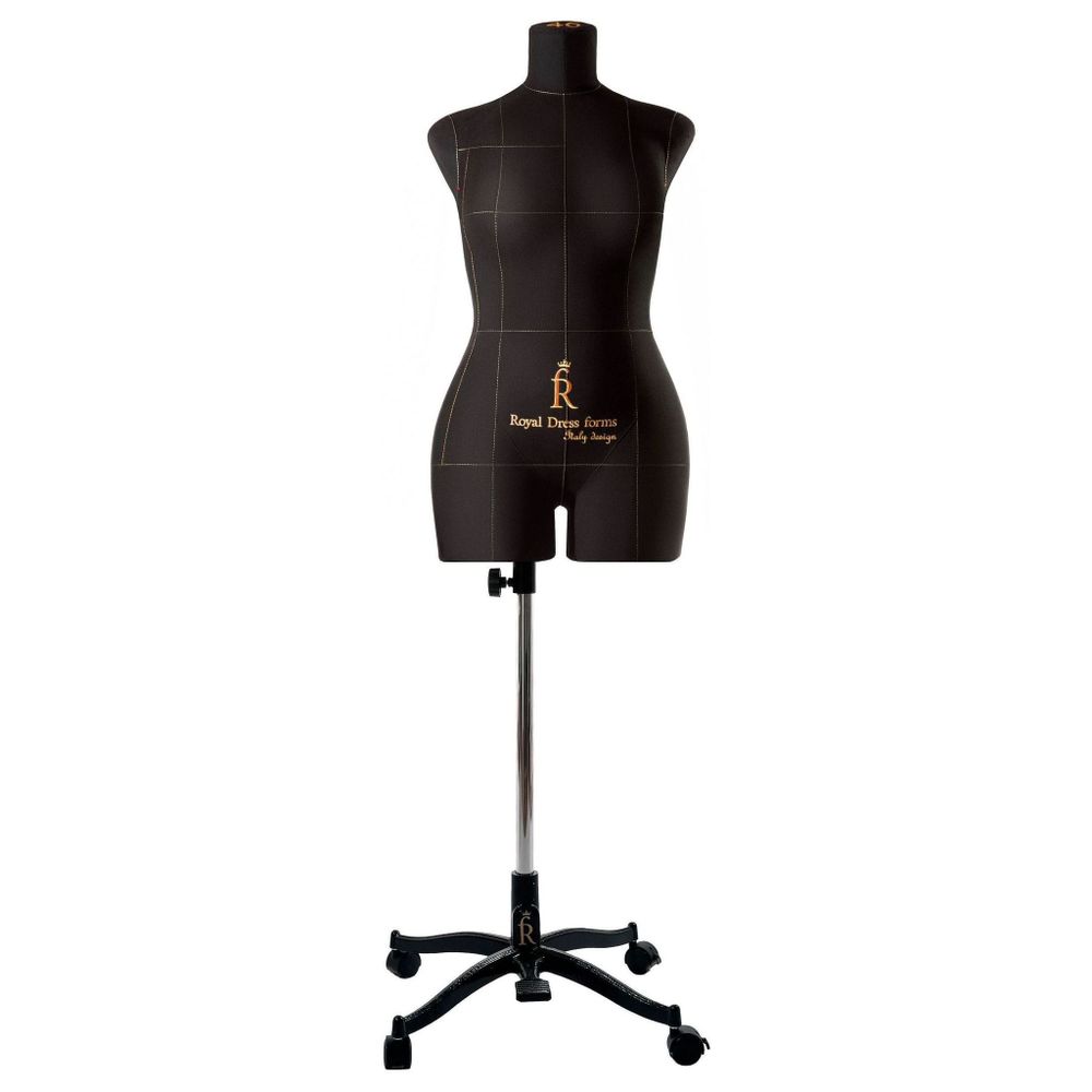 Манекен портновский Моника на подставке Милан, размер 46, черный.
