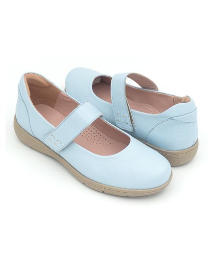 1102 Женские балетки (Светло-синий)