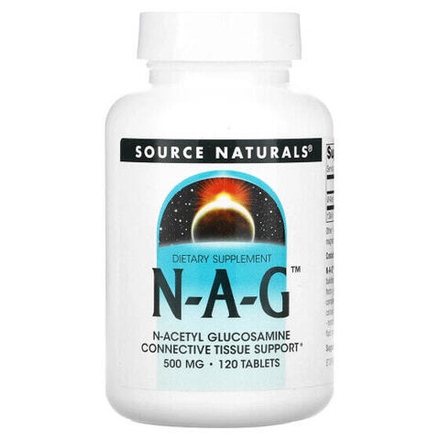 Аминокислоты Source Naturals, N-A-G, 500 мг, 120 таблетки