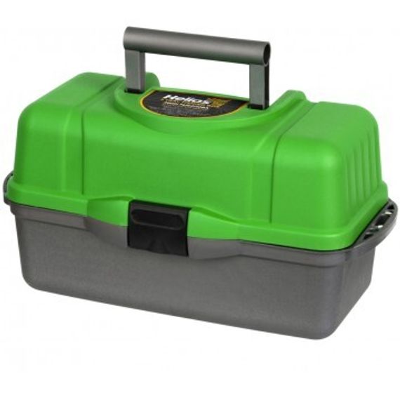 Ящик рыболова Helios трехполочный зеленый