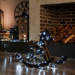 ULD-S5000-500-DGA WHITE IP20 Гирлянда светодиодная. 50м. 500 светодиодов. Белый свет. Провод зеленый. ТМ Uniel