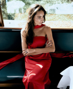 Шелковое Платье Aegean Goddess Crimson