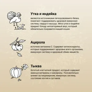 Сухой корм CRAFTIA HARMONA для взрослых кошек из утки и индейки