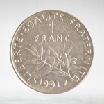 France, 1 Franc 1991 - Signature "O. Roty", VF