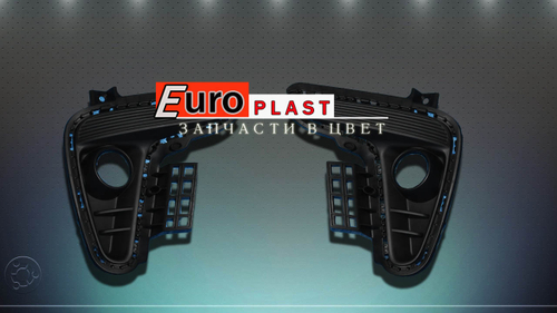 Рамки противотуманных фар для Kia Rio 4 (2018–2022), правые и левые