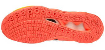 Мужские кроссовки для бадминтона/сквоша Mizuno Wave Luminous 2 - неоновое пламя/черный/bolt2ne
