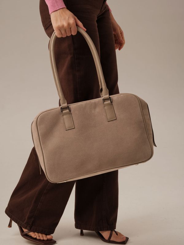 Замшевая сумка DBR Dominique 31389 ваниль