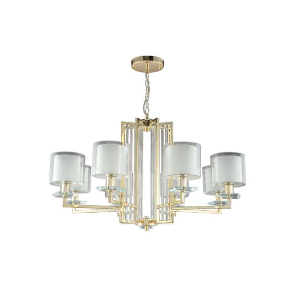 Подвесная люстра Crystal Lux Nicolas SP-PL8 Gold/White