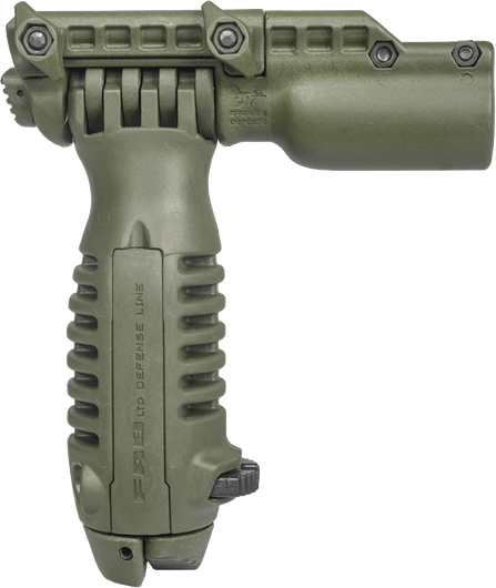 Тактическая рукоять-сошка с креплением для фонаря