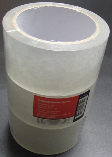 Скотч упаковочный эконом 50мм х 60м прозр.3шт