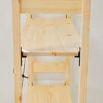 Стеллаж ИВАРИ, деревянный из массива сосны, 5 полок