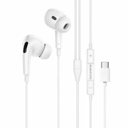 Наушники Borofone BM80 с МК type-C white