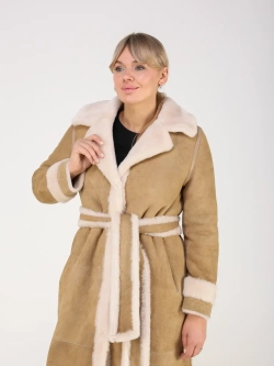 Дубленка зимняя натуральная длинная и теплая