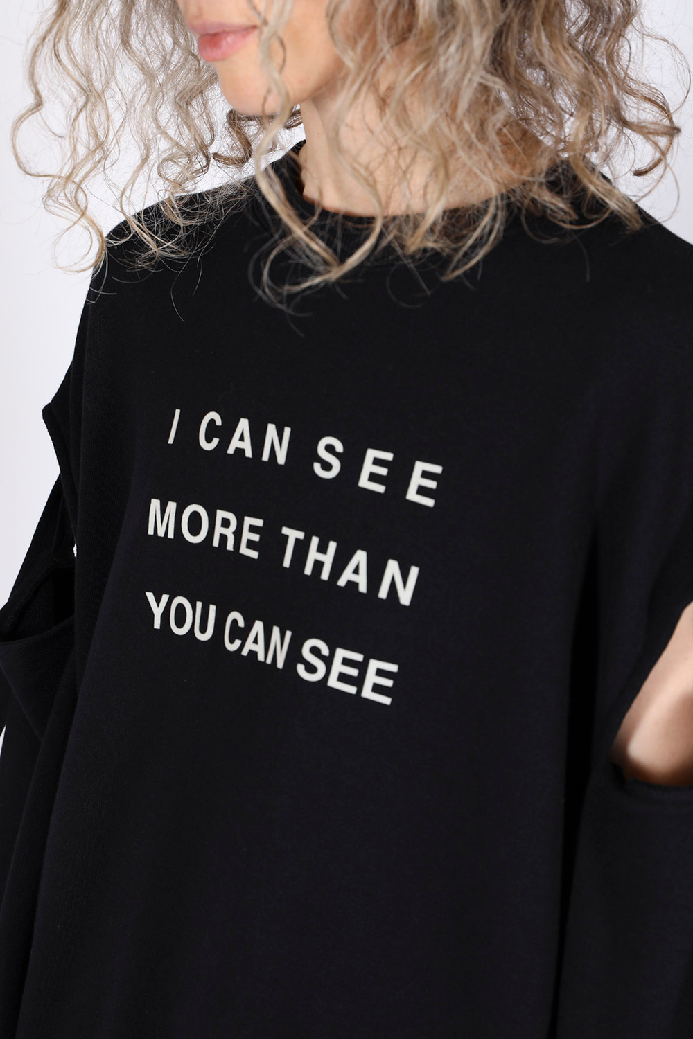 UNDERCOVER СВИТШОТ ЧЕРНЫЙ I CAN SEE