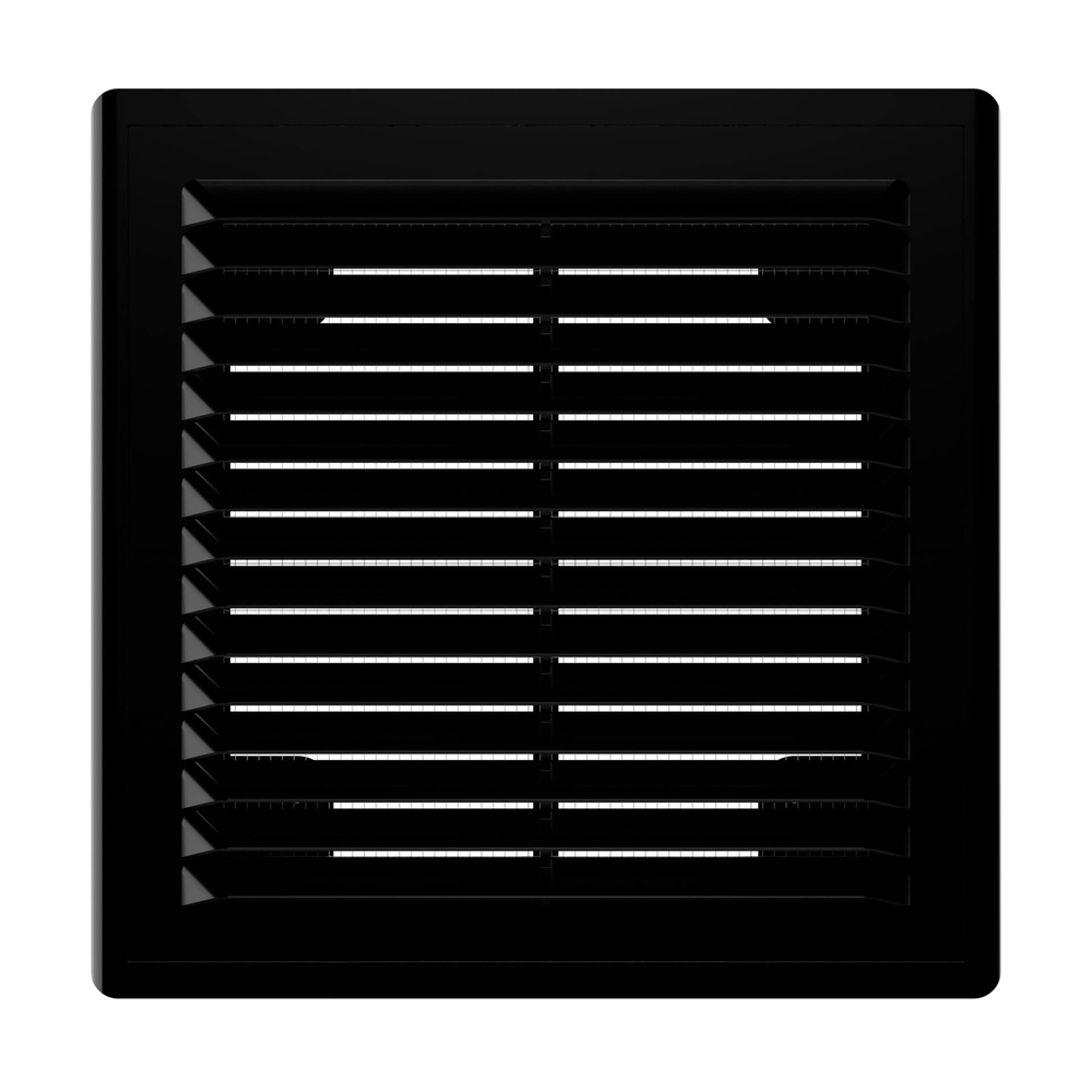 Решетка вентиляционная Р сетка разъемная 150х150 пластик Black ERA