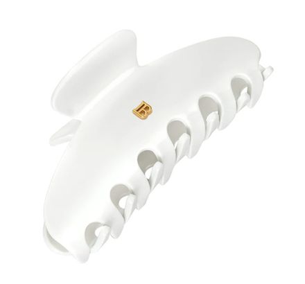 Balmain Hair Couture Заколка-краб для волос белая размер L Pince white