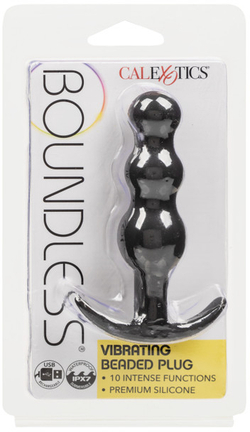 Boundless Vibrating Beaded Plug - Анальная виброёлочка для ношения