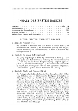 Hundert Jahre. Bilder aus der Geschichte der Stadt Zürich in der Zeit von 1814-1914. Band 1 | S. Zurlinden