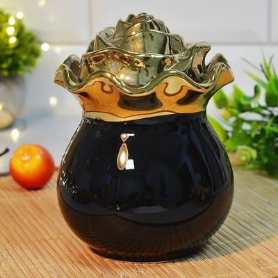 Баночка для сладостей 650мл "Роза" черная LR 12074