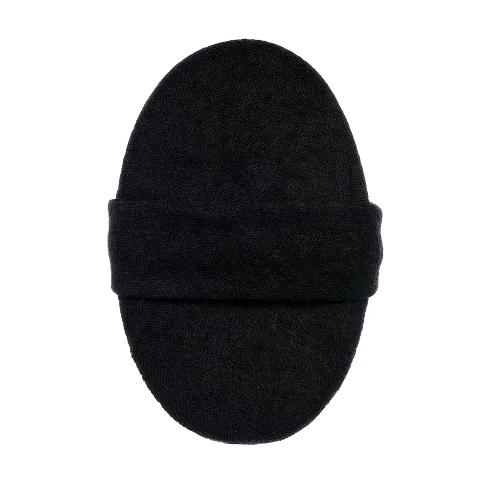 Мочалка «Мужская» объёмная, 10х15х5 с, medium/soft, чёрно-серая, для бани и сауны «Банные штучки»/ 30