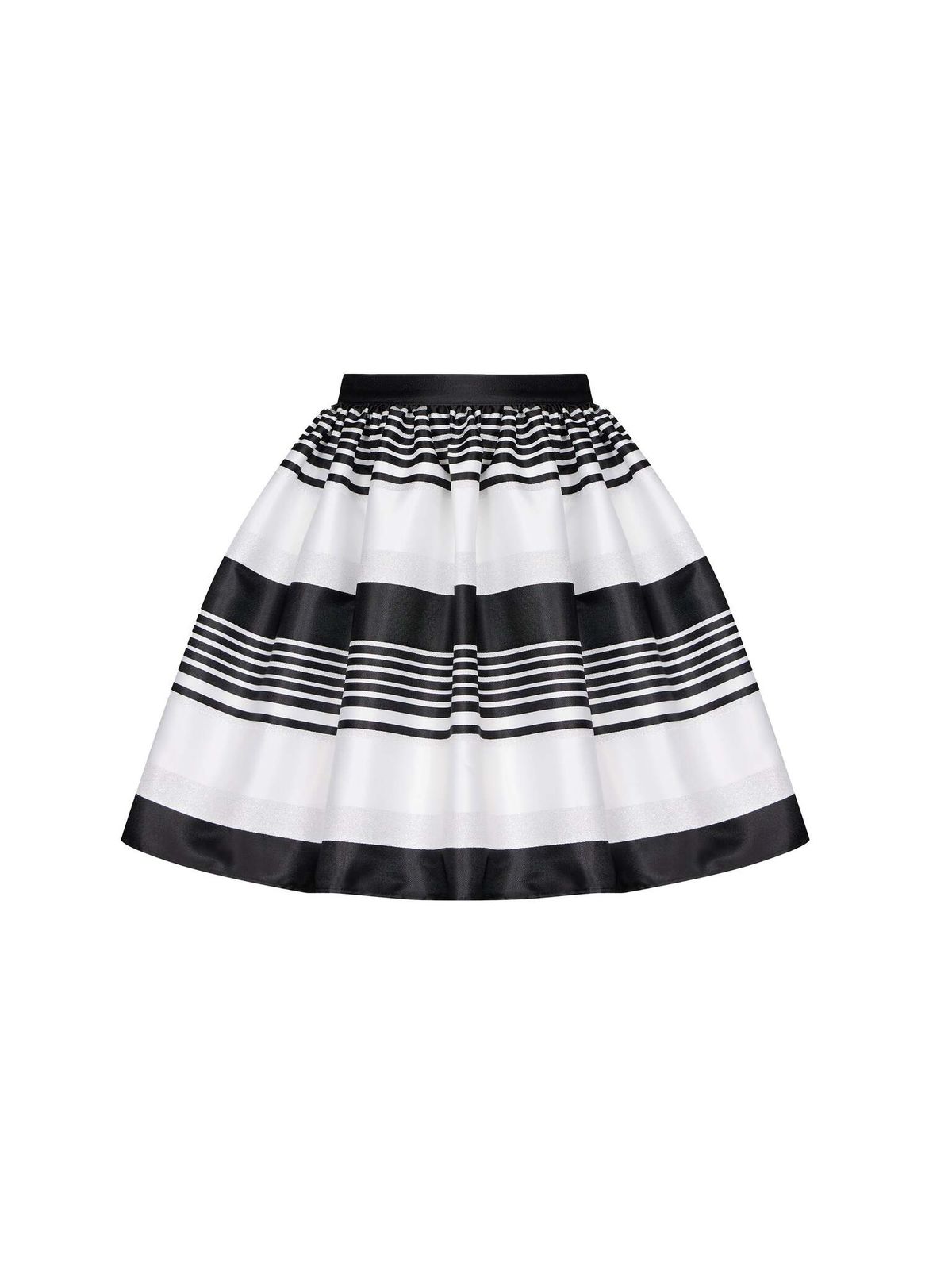 Юбка мини со сборкой из атласа