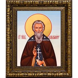 Севастиан Сохотский, Пошехонский преподобный. Икона на холсте.