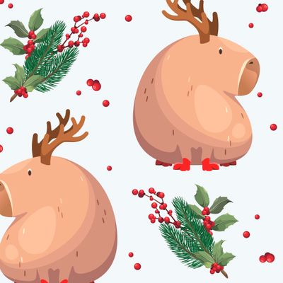 Новогодние капибары