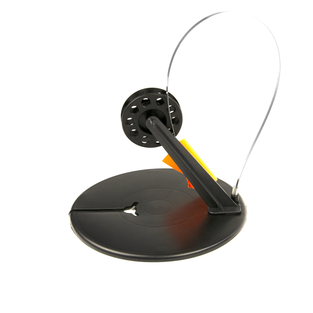 Жерлица Три Кита с угловой стойкой, Черная (d65мм)