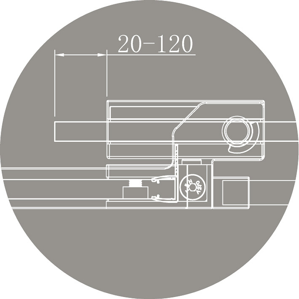 Душевой уголок Cezares Silder 90х90 SLIDER-A-2-80/90-C-Cr профиль Хром стекло прозрачное