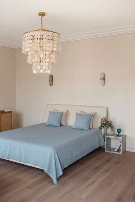 Покрывало 240x260 Luxberry Moss голубое