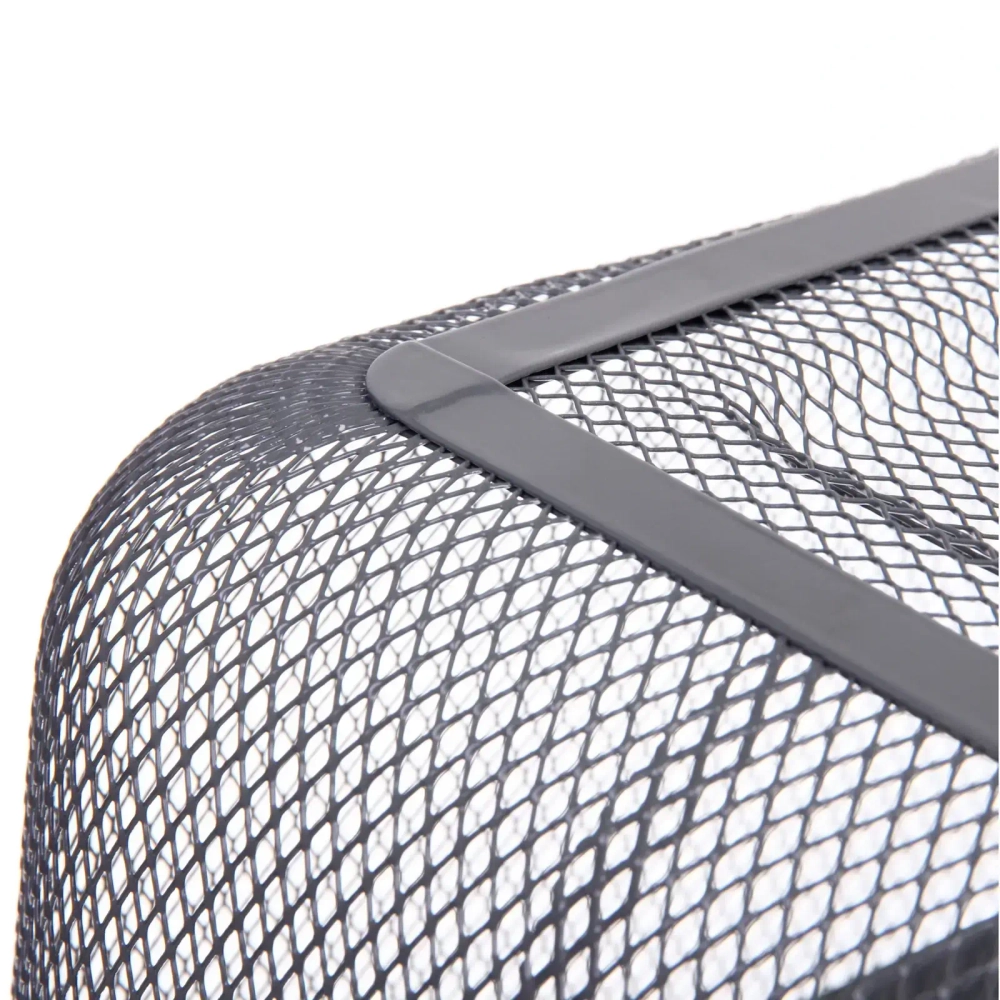 Корзина для хранения металлическая с деревянными ручками «ФАРГО», цвет серый, 19*24,5*40см (лейбл Селфи)