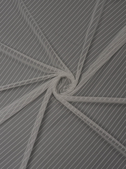 Сетка эластичная теплая белая в полоску метражом