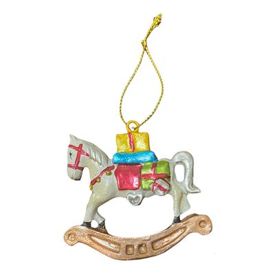 Лошадка-качалка, ёлочное украшение  [Арт. 013-204-PL]