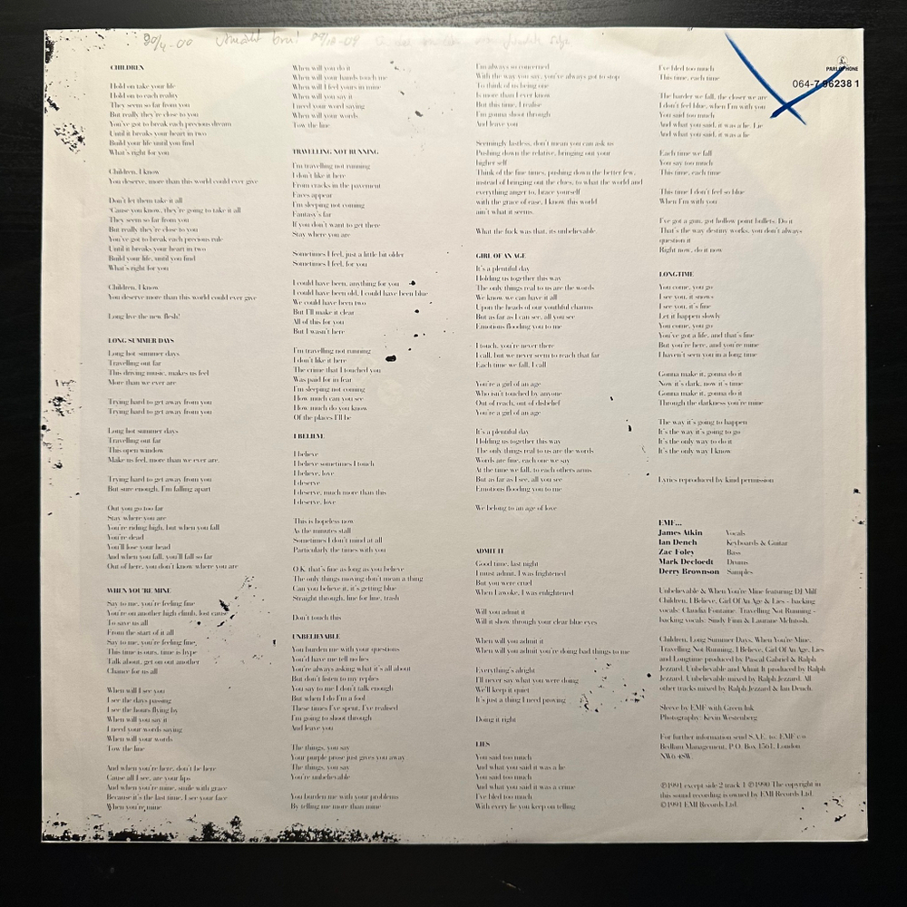 EMF - Schubert Dip (Европа 1991г.)