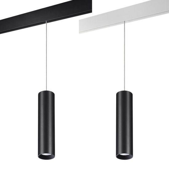 358636 SHINO NT21 066 черный Трековый низковольтный св-к диммируемый с ДУ, со сменой цв.температуры IP20 LED 3000~6500К 20W 48V FLUM