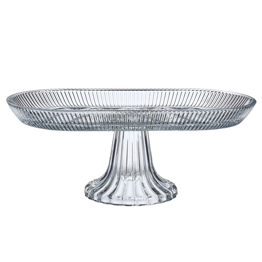 БЛЮДО НА НОЖКЕ ОВАЛЬНОЕ 28*14*12 СМ