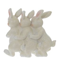 GAEM Фигурка декоративная "Зайцы", L13 W5 H12 см