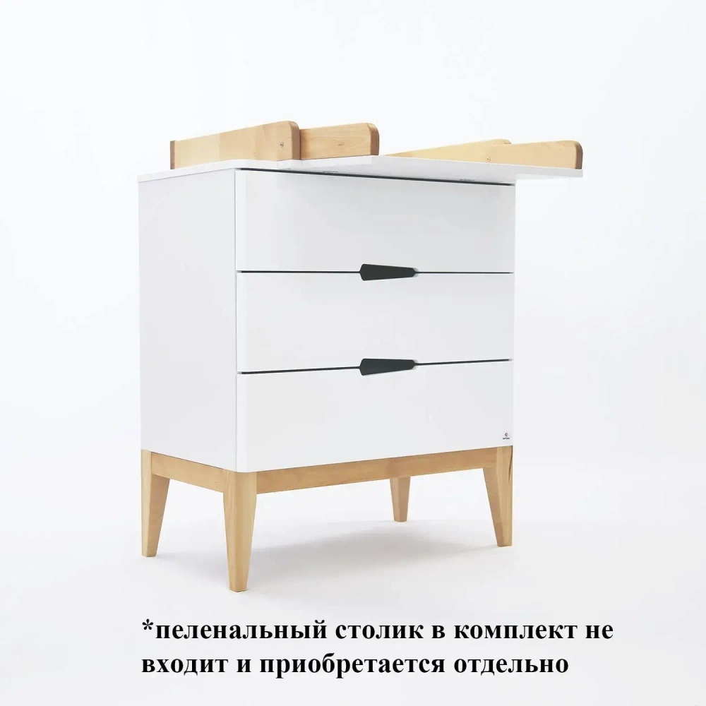 Комод ANTEMI Mia Light цвет: Белый/Дерево арт. НиК 69 б/д