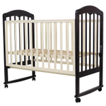 Кроватка детская Топотушки Сильвия 2 качалка, венге- слоновая кость