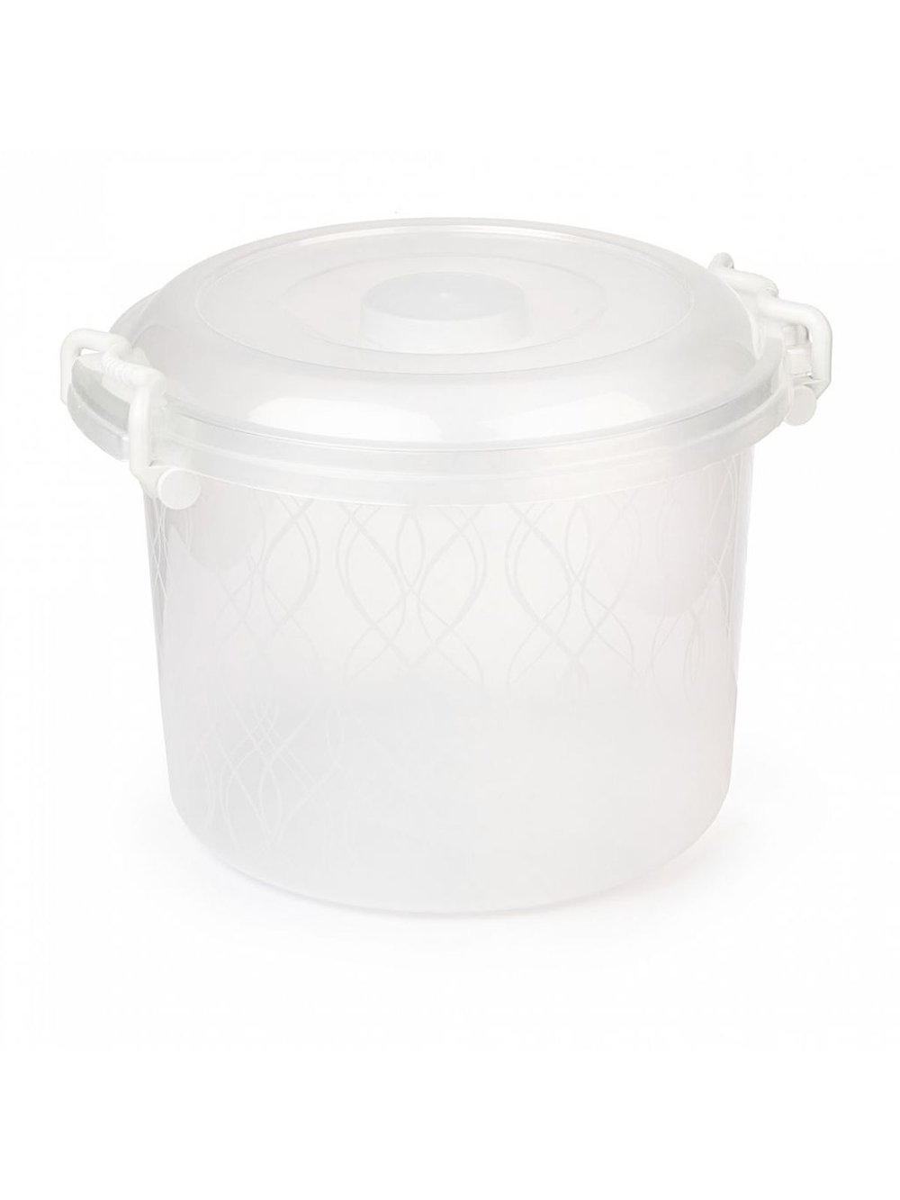 Контейнер для хранения круглый 8л.с защелкой (098)