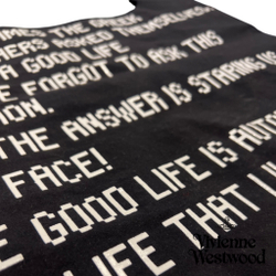 VIVIENNE WESTWOOD СУМКА ШОППЕР ЧЕРНАЯ С ЛОГОТИПОМ БРЕНДА